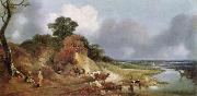 Thomas Gainsborough Landschaft mit dem Dorfe Cornard France oil painting artist